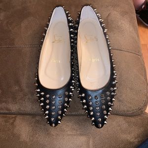 Christian Louboutin Pigalle Spike Toe Flats